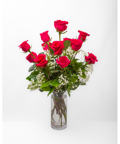 Dozen Pink Roses