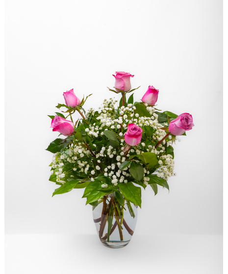 Dozen Pink Roses