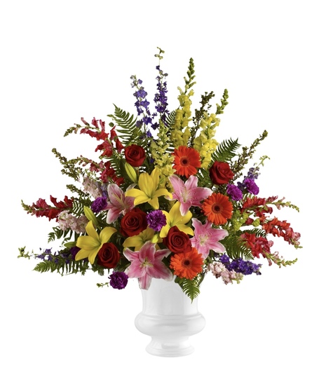 Walk in Rainbows Urn