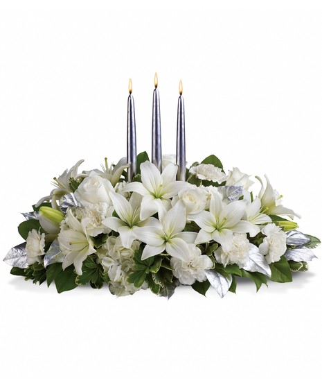 Silver Elegance Centerpiece