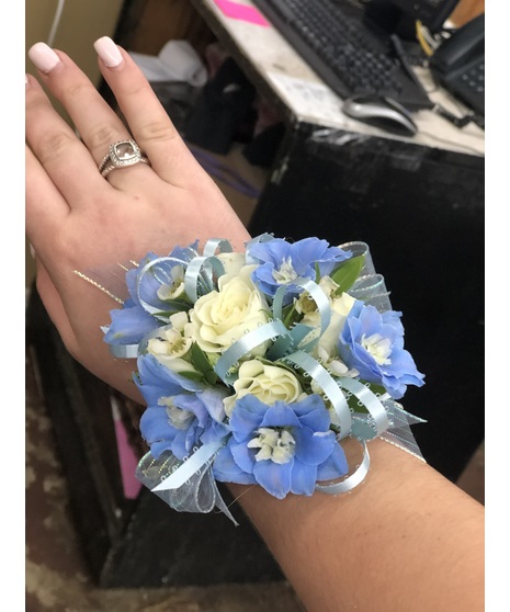 Baby Blue Corsage