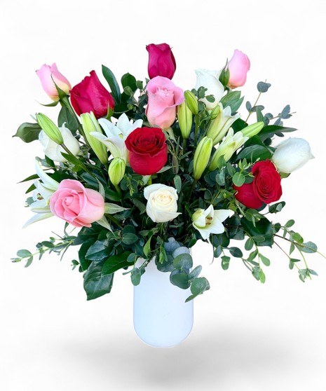 One Dozen Roses, Red Roses, Pink Roses