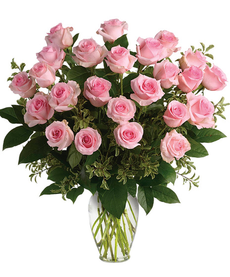 Two Dozen Pink Roses