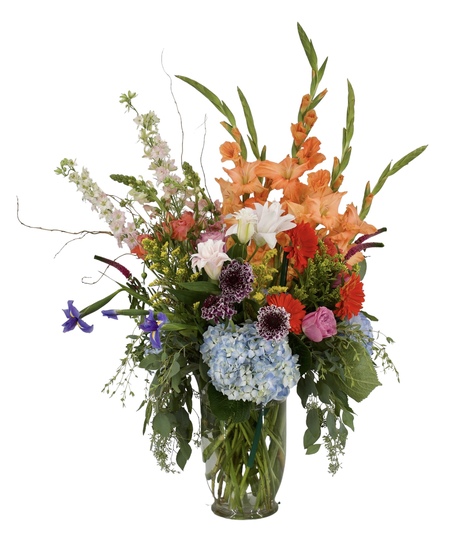 Sunflowers, Roses, Gerbera Daisies