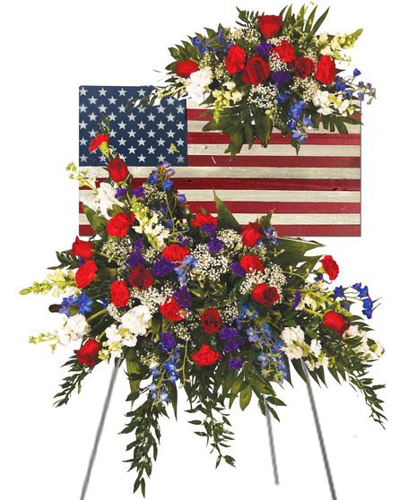 Handcrafted Flag Keepsake Spray