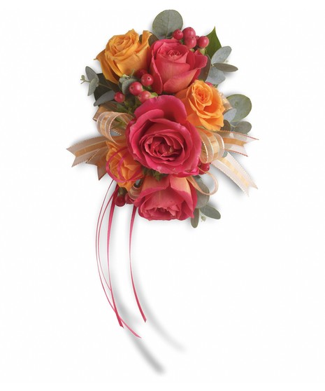 Sunset Beauty Wrist Corsage