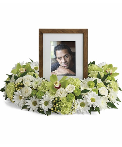 Garden Wreath Photo Tribute