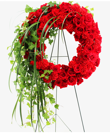 Dramatic Red Wreath
