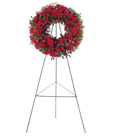 Red Regards Wreath